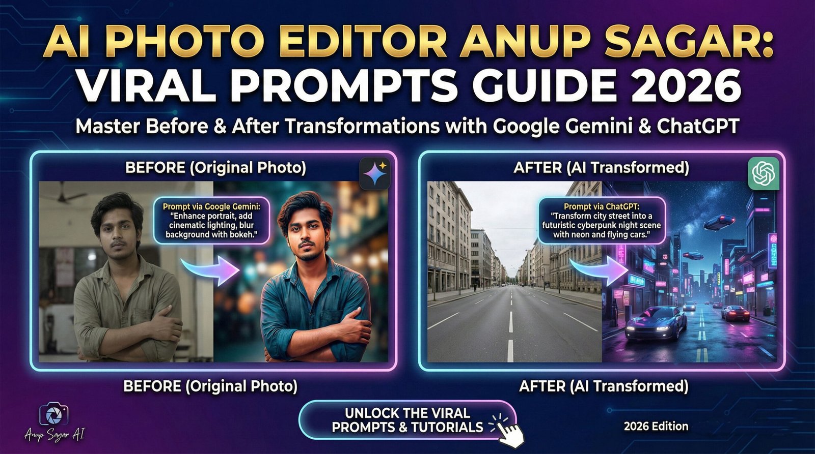 AI Photo Editor Anup Sagar: Viral Prompts Guide 2026