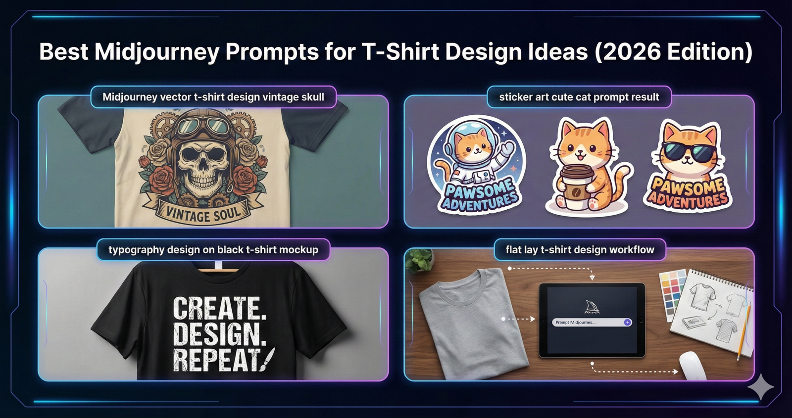 Best Midjourney Prompts for T-Shirt Design Ideas (2026 Edition)