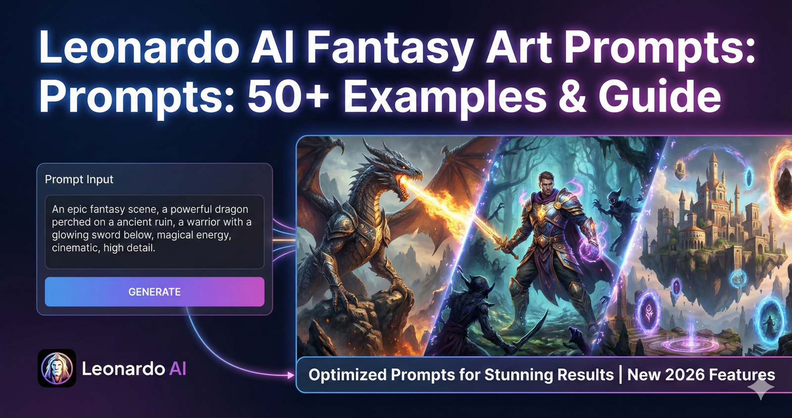 Leonardo AI Fantasy Art Prompts 50+ Examples & Guide