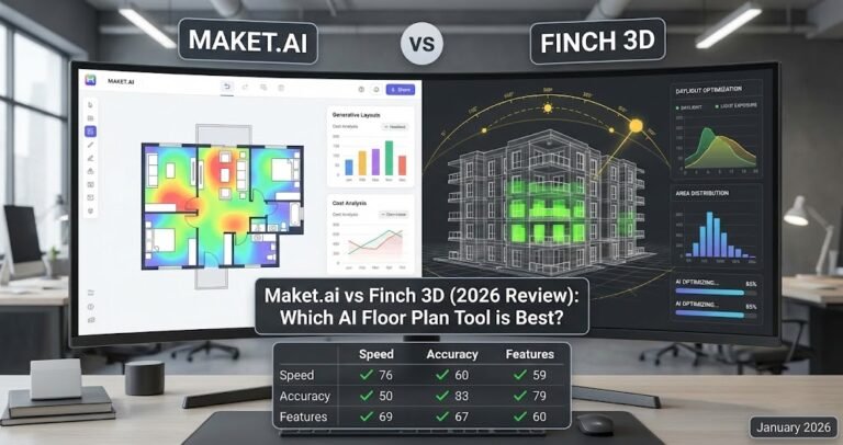 Maket.ai vs Finch 3D (2026 Review): Which AI Floor Plan Tool is Best?