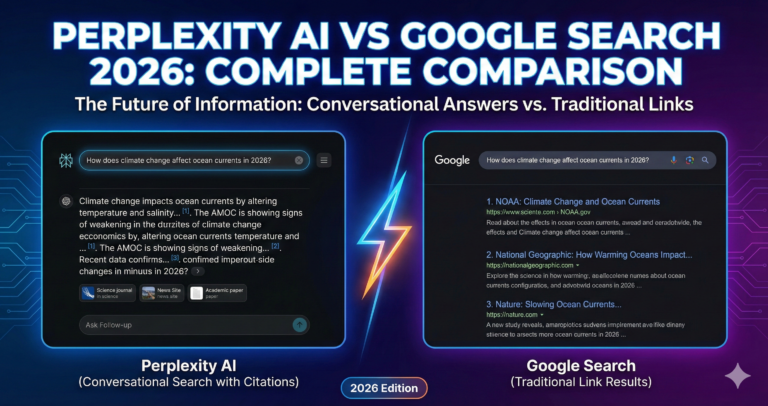 Perplexity AI vs Google Search 2026 Complete Comparison