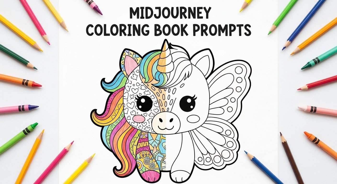 Midjourney Prompts for Coloring Book Pages 50+ Ready Templates 2026